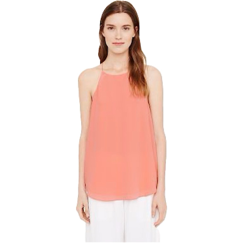 Club Monaco Albin Silk Camisole Light Orange Peach XS